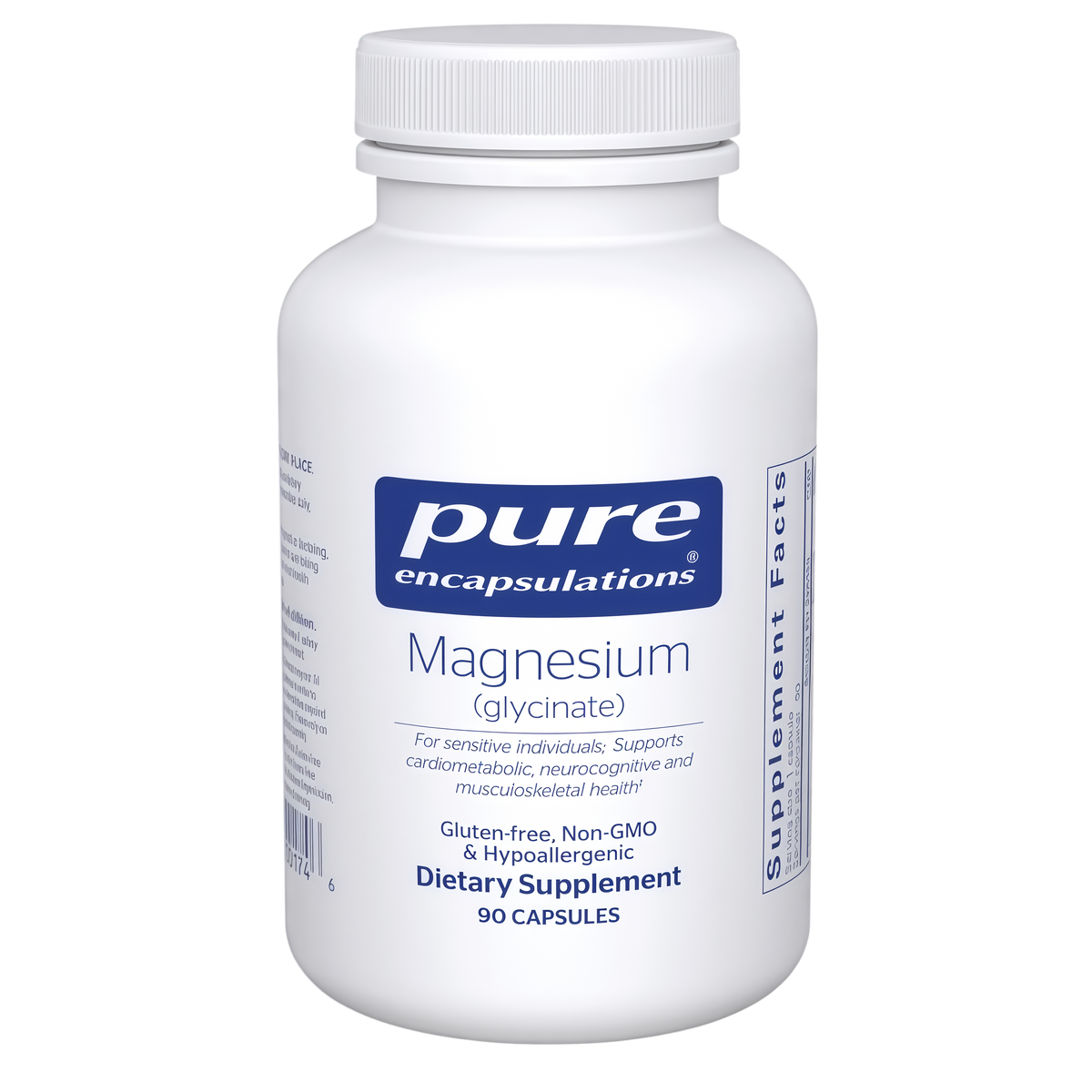 Pure Encapsulations Magnesium (Glycinate) - Supplement to Support Stress Relief, Sleep, Heart Health, Nerves, Muscles, and Metabolism* - with Magnesium Glycinate - 90 Capsules